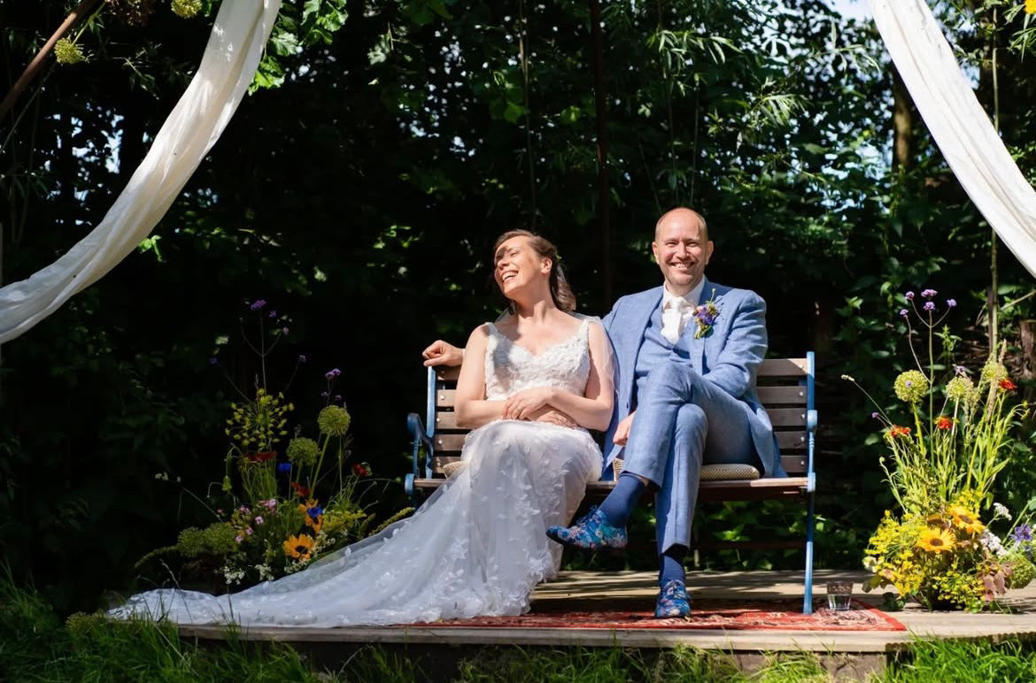 Marrying with unique shoes
