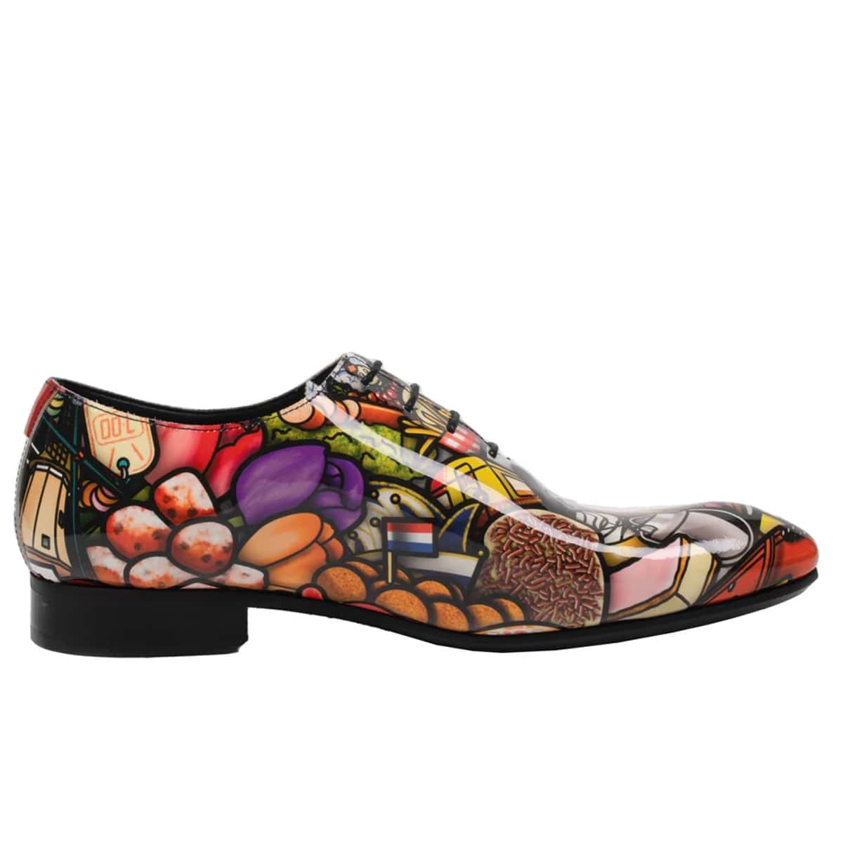 Mascolori Dutch Delight pointed patent leather men's shoe