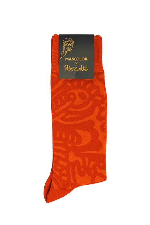 Zandvliet orange socks