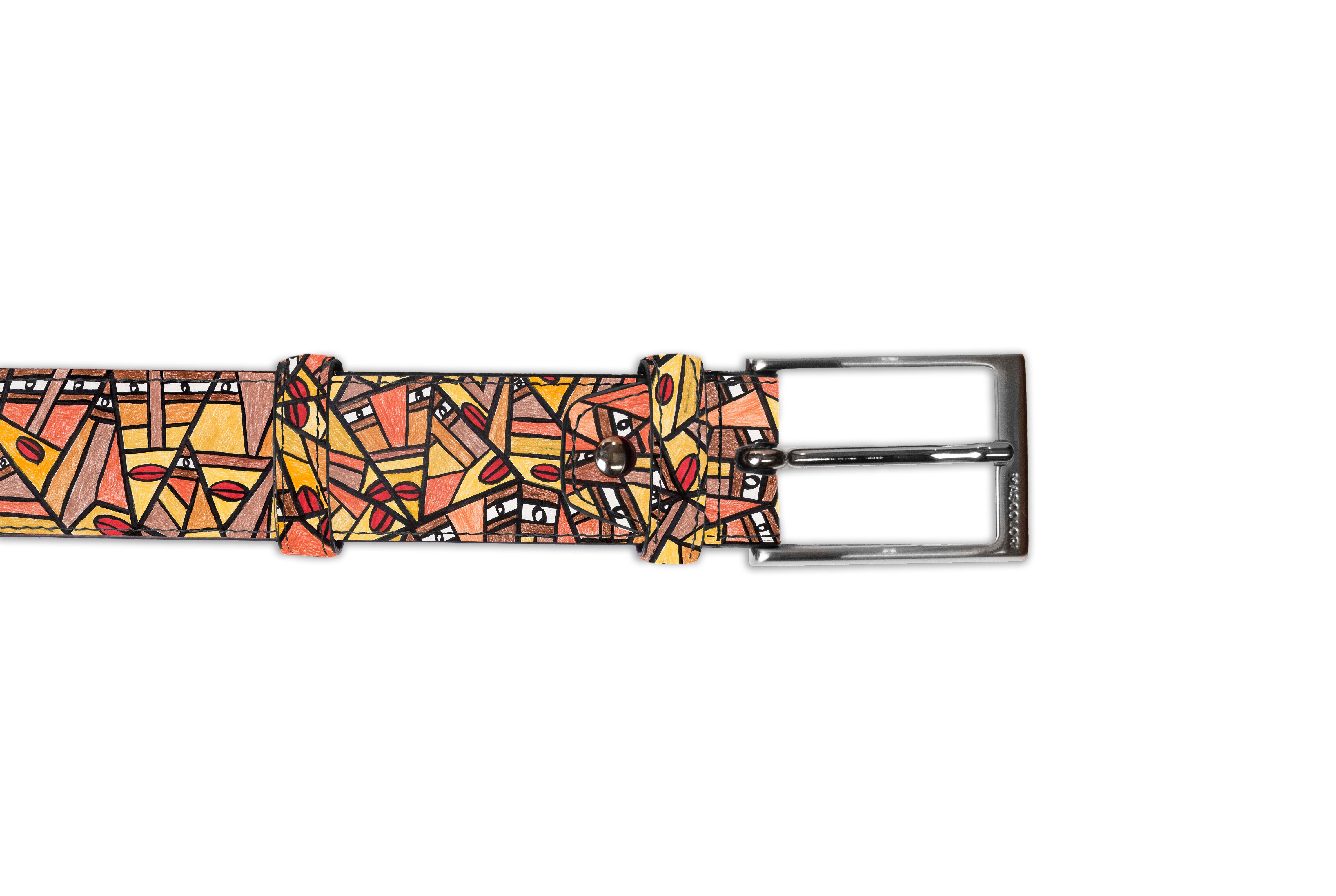 Edward Teeuw Triangle Faces riem Custom Order