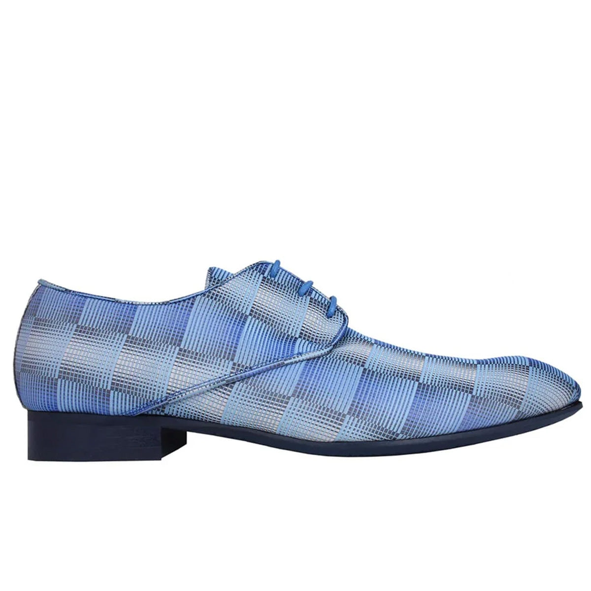 Mascolori Jigsaw Blue blue pointed men's shoe