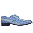 Mascolori Jigsaw Blue blue pointed men's shoe