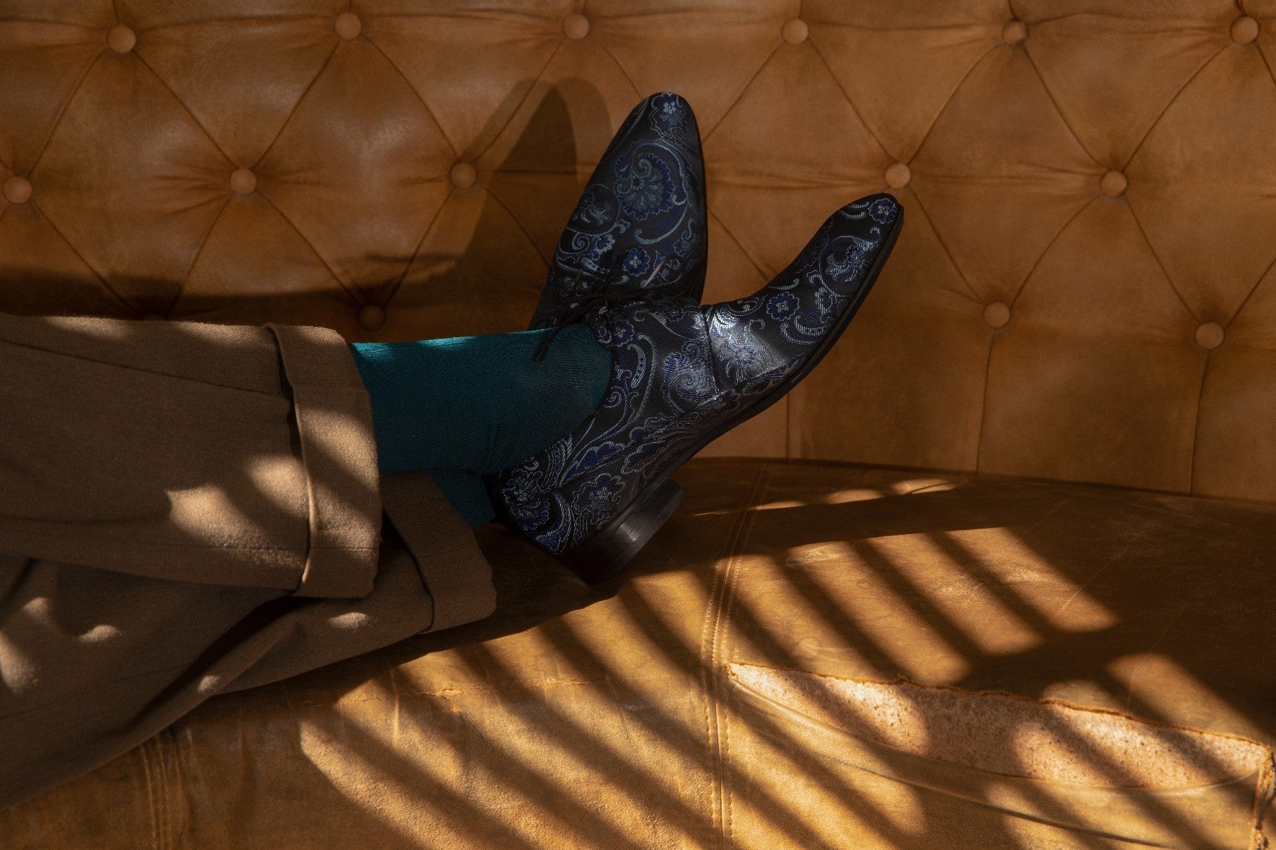 Men's Shoes Mascolori - Pointed 'Blue Sassanids'