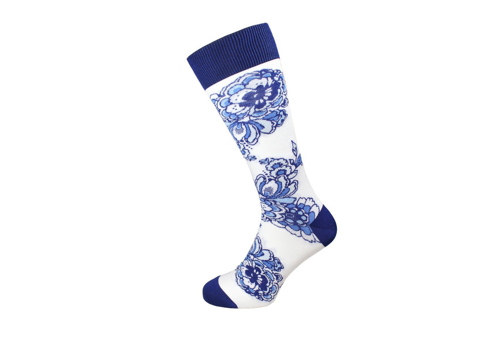 Delft blue sock